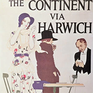 The Continent Via Harwich (poster)