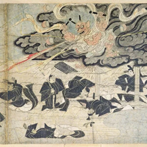 Demon Thunder, Tenjin Shrine, Kamakura Period (1185-1333) (ink on silk)