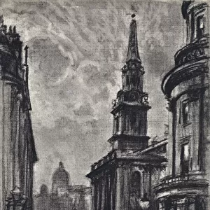 Duncannon Street, from Charing Cross (litho)