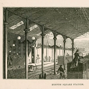 Euston Square Station, London (engraving)