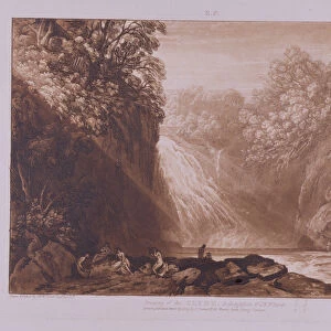 The Fall of the Clyde, engraved by Charles Turner (1773-1857), 1859-60 (etching