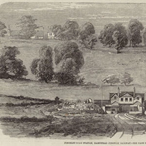 Finchley-Road Station, Hampstead Junction Railway (engraving)