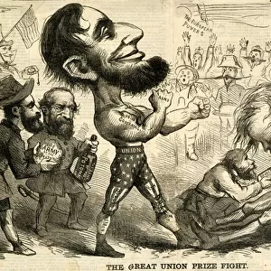 The Great Union Prize Fight, 1861 (litho)