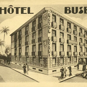 Hotel Busby, Nice (litho)