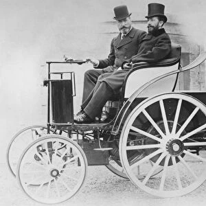 The Jeantaud electric car, 1896 (b / w photo)