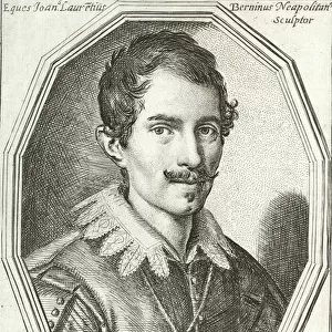 Johannes Laurentius Bernini, Neapolitan sculptor (engraving)