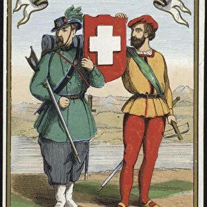 Label for Swiss Army thread (colour litho)