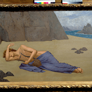 Lamentation of Orphee Painting by Alexandre Seon (1855-1917) 1896. Dim. 0, 73 x 1, 16 m