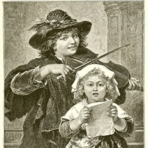 Little Musicians (engraving)
