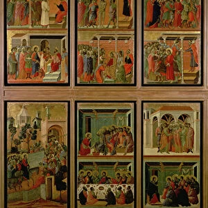 Maesta: eleven scenes from the Passion, 1308-11 (tempera on panel)