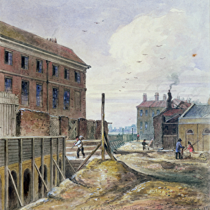 Making Victoria Street, 1851 (w / c on paper)