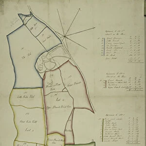 Map of Willesden, London (litho)