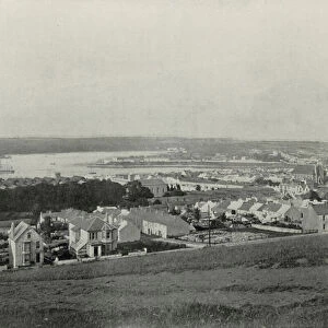 Milford Haven, General View of the Town and the Haven (b / w photo)