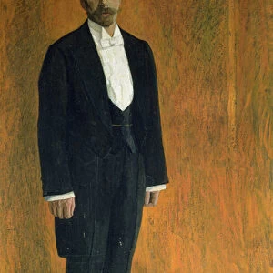 Portrait of Alexander Skryabin (1872-1915) (gouache & pastel on cardboard)