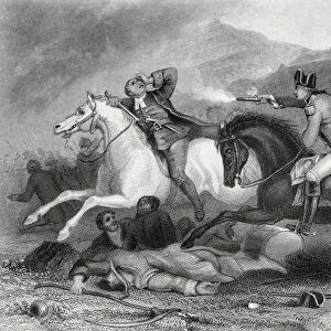 Rebel leader Father Clinch being shot at the Battle of Vinegar Hill, Enniscorthy