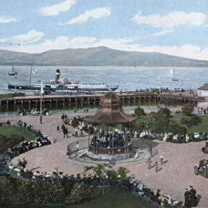 Rothesay, Bandstand and Pier (colour photo)