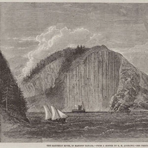 The Saguenay River, in Eastern Canada (engraving)