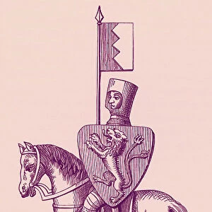Simon de Montfort, 6th Earl of Leicester, illustration from A Short History of the English People, Vol. II by John Robert Green