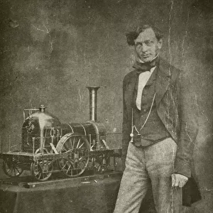 Sir Daniel Gooch, English railway engineer and Chairman of the Great Western Railway Company (b / w photo)
