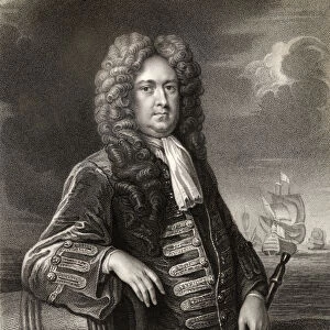 Sir George Rooke, engraved by W. Holl, from The National Portrait Gallery Volume IV