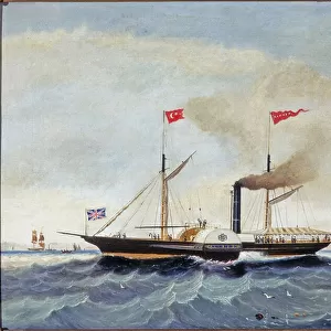 The Steam Tug Alfred off Tynemouth, c. 1856 (oil on canvas)