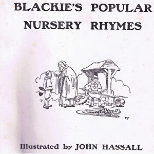Title page, from Blackies Popular Nursery Rhymes published by Blackie and Sons Limited, c. 1920 (colour litho)