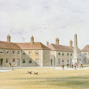 View of Charles Hoptons Alms Houses, 1852 (w / c on paper)