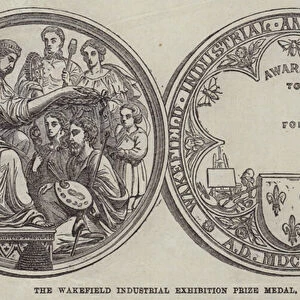 The Wakefield Industrial Exhibition Prize Medal (engraving)