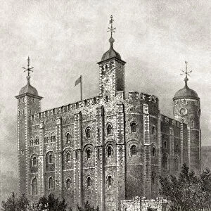 The White Tower, central tower at the Tower of London, from London Pictures