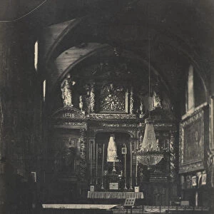 Church Interior 1855 Farnham Maxwell Lyte British
