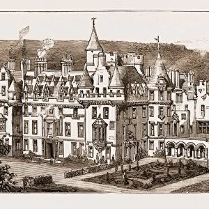 Cortachy Castle, Forfarshire, Scotland, Uk, Seat of the Earl of Airlie, Destroyed by Fire