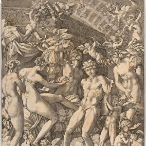 Drawings Prints, Print, Venus, Mars, Cupid, Three, Graces, Artist, Formerly attributed