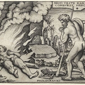 Labors Hercules Pyre 1548 Hans Sebald Beham German
