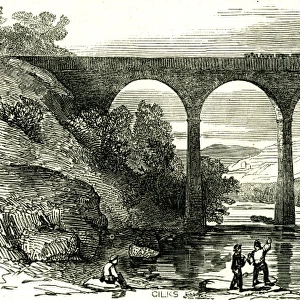 lowther, bridge, overpass, viaduct, u. k. 1846, opening of the lancaster and carlisle