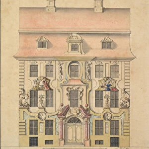 Architectural Design for a Facade, 1739-69. Creator: Ferenc Speth