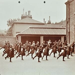 Exercise class, Buckingham Street School, Islington, London, 1906