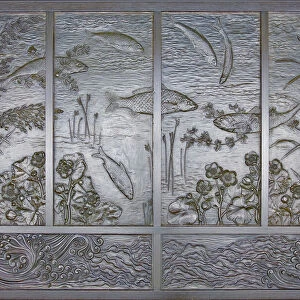 Fountain Panel, Norwich, 1871. Creators: Thomas Jeckyll, Barnard, Bishop & Barnards