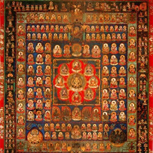 Garbhadhatu Mandala, 8th / 9th century. Artist: Anonymous