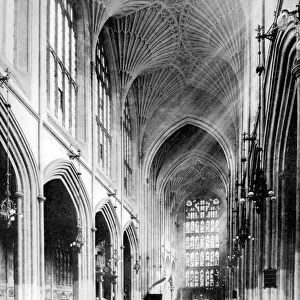 Interior, Bath Abbey, Somerset, 1924-1926. Artist: Humphrey Joel