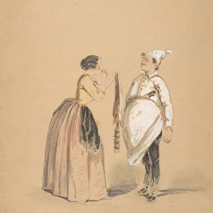A Lady and Her Cook, 19th century. Creator: Anon