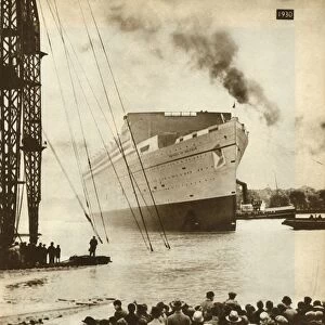 Launch of the Empress of Britain, Glasgow, 11 June 1930, (1935). Creator: Unknown