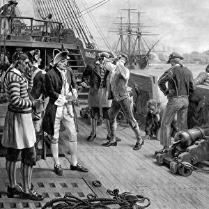 Nelsons First Footing in the Navy, Chatham, 1771