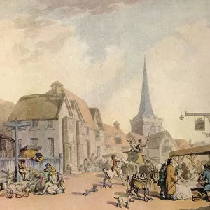 An old English Village Scene, c18th century. (1941). Artist: Thomas Rowlandson