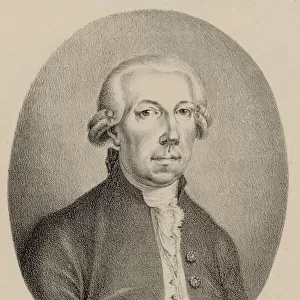 Portrait of the flautist and composer Friedrich Hartmann Graf (1727-1795), 1800s