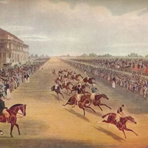 Race for the Great St. Leger Stakes, 1836, 1837. Artist: John Harris