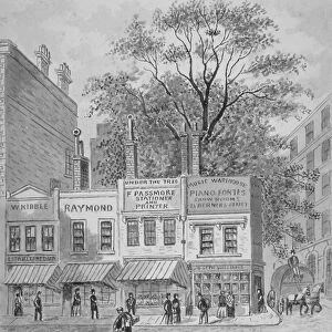 Shops on Cheapside, City of London, 1870