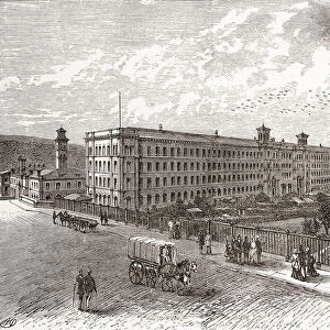 Saltaire Mills, Bradford, West Yorkshire, England In The 19th Century. From Cities Of The World, Published C. 1893