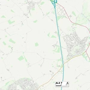 St Albans AL3 7 Map