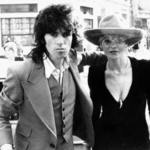 Anita Pallenberg and boyfriend Keith Richard 1973