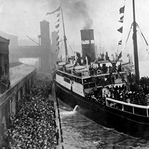 THE BERNICIA CARRYING NEWCASTLE UNITED FANS TO WEMBLY IN 1924